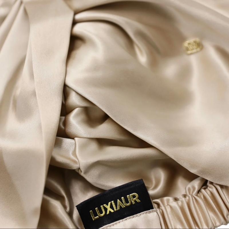 Champagne True Silk Turban
