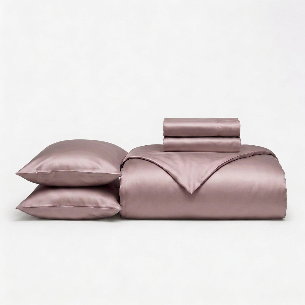 Cherry Pink Cooling Bamboo Duvet Set