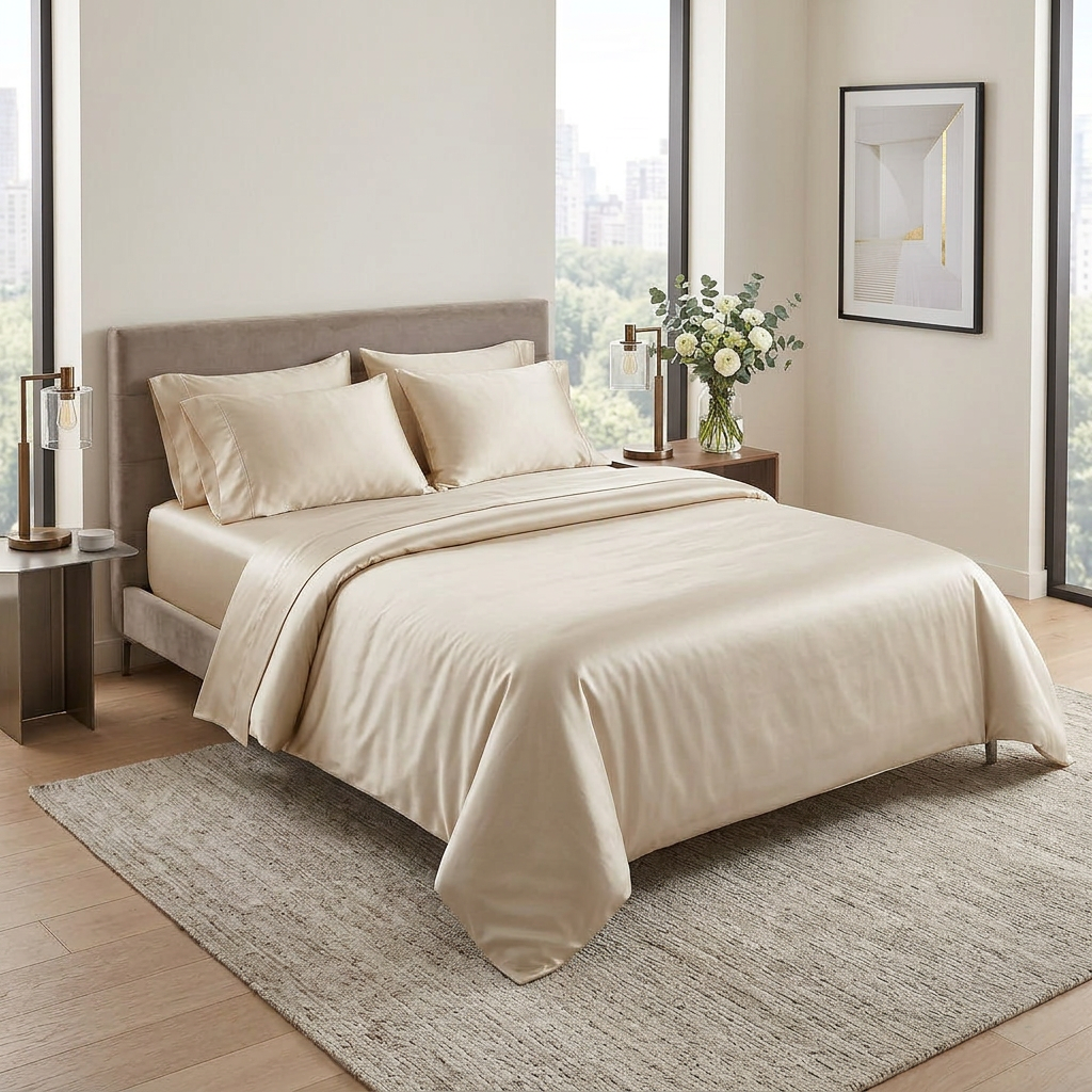 Champagne Cooling Bamboo Duvet Set