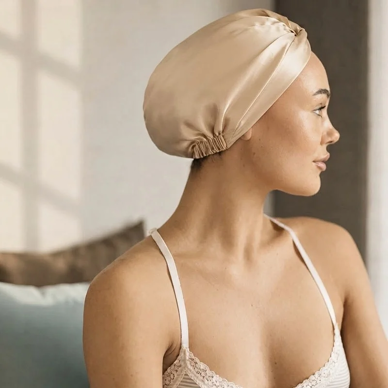 Champagne True Silk Turban