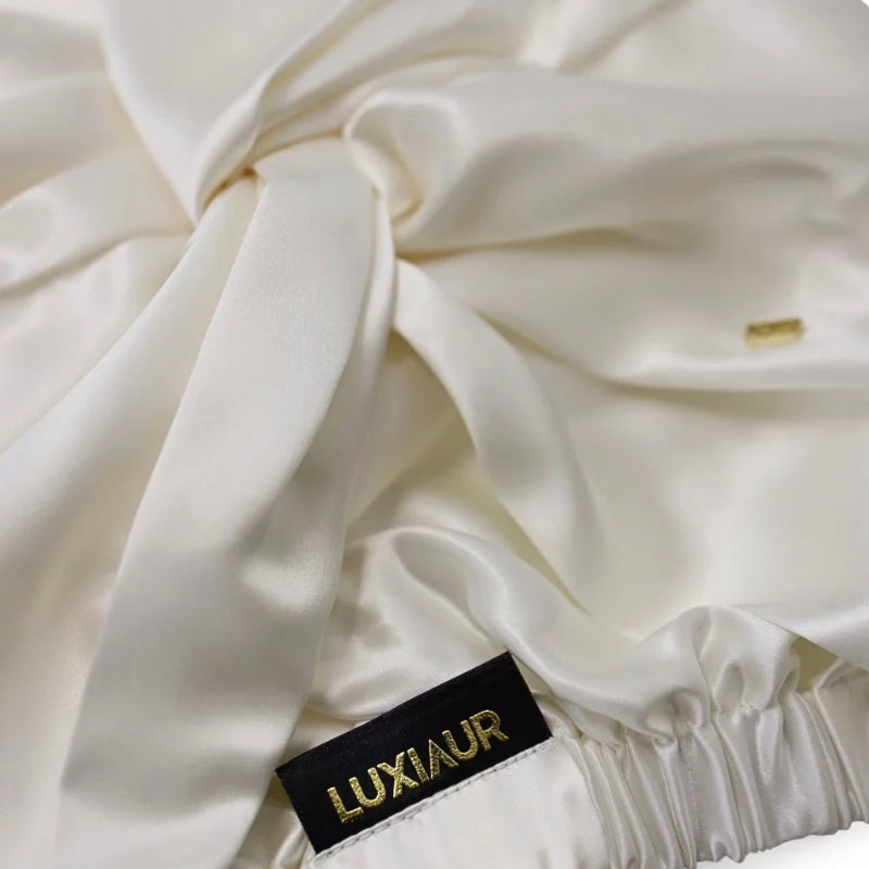 Ivory Pearl True Silk Turban