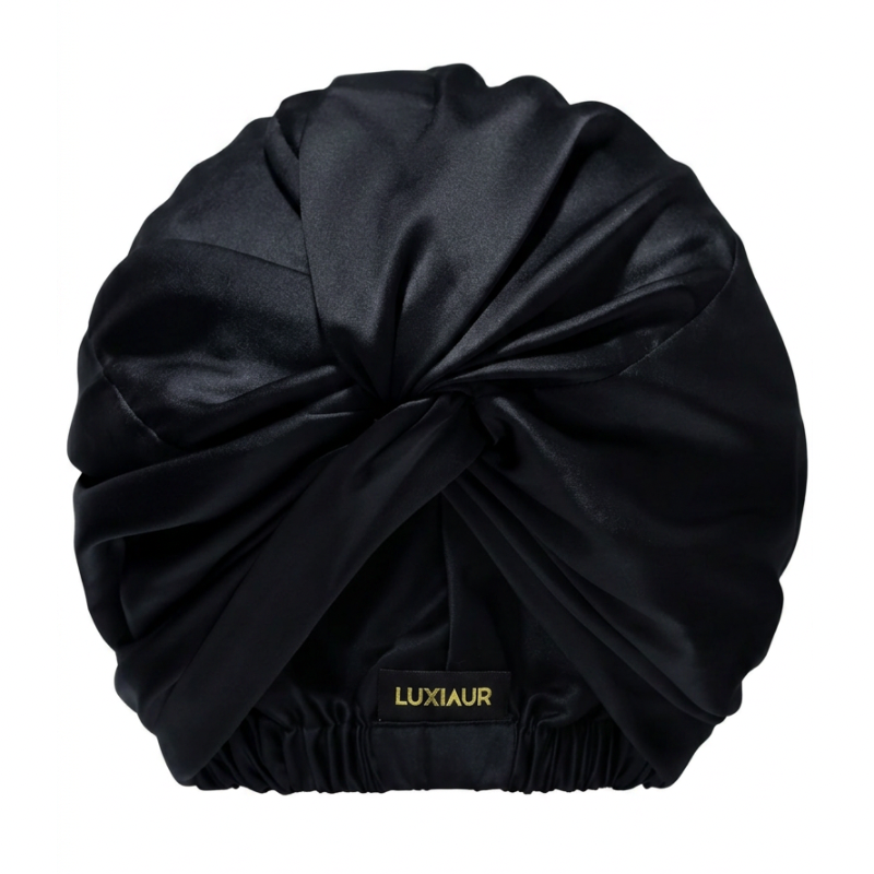 Black True Silk Turban